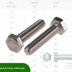 انتخاب سایز پیچ و مهره اندازه مناسب پیچ و مهره
